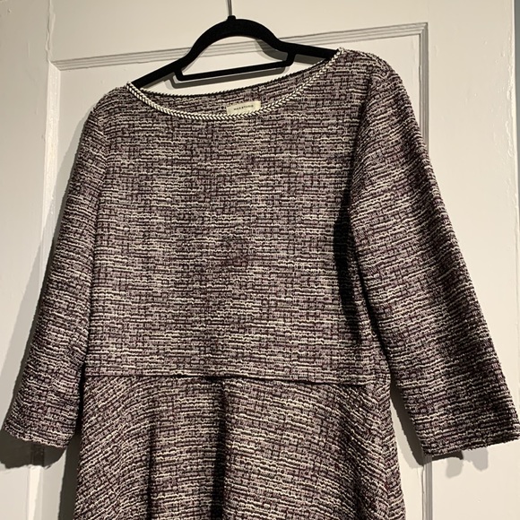 Max Studio long sleeve textured dress with braided detailing - Picture 3 of 12